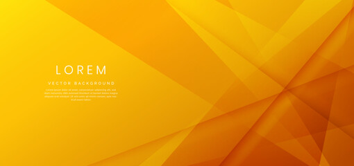 Abstract orange background with triangle shapes element overlapping.