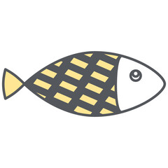 Cute Fish Doodle Hand Drawn
