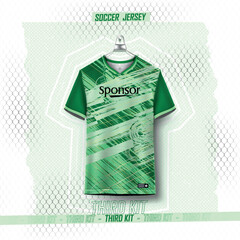 Soccer jersey design for sublimation.abstract mordern sports jersey design template 