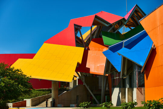 Biodiversity Museum by Frank O. Gehry, Panama City, Republic of Panama, Central America.