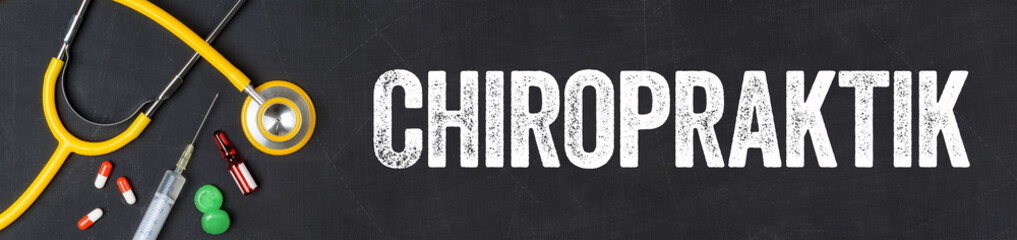  Stethoskop und Medikamente - Chiropraktik