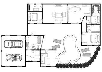 House Plans with 2 Car Garages