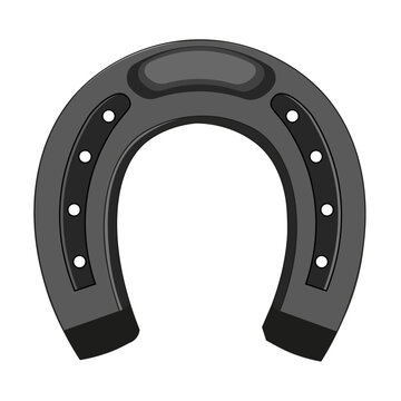recommend clip art: Horse shoe, lucky horseshoe on white background