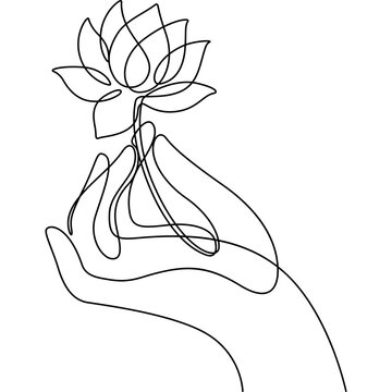 recommend clip art: hand and lotus element vector for decoration, website, web, mobile app, printing, banner, logo, poster design, etc.