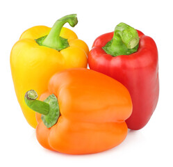 Sweet peppers on a white background