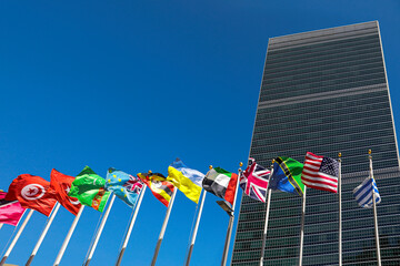 Fototapeta na wymiar United Nations headquarters