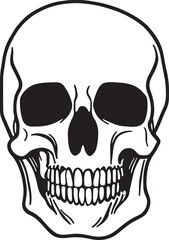 Skull Vector illustration, SVG