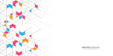 Creative idea of modern design with abstract geometric background. Minimalistic vector texture with polygonal pattern