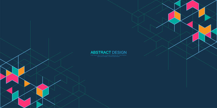 Creative idea of modern design with abstract geometric background. Minimalist vector texture with polygonal pattern