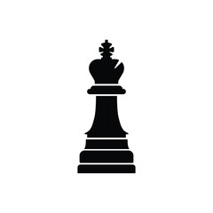 simple chess icon symbol the bishop black chess symbol