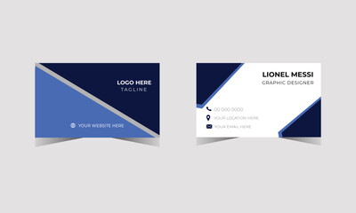 Creative and Clean Business Card Template Business Card Layout business card design . double sided business card template modern and clean style Modern and simple business card
