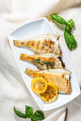 Today's dinner menu is halibut