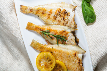 Today's dinner menu is halibut