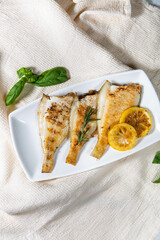 Today's dinner menu is halibut