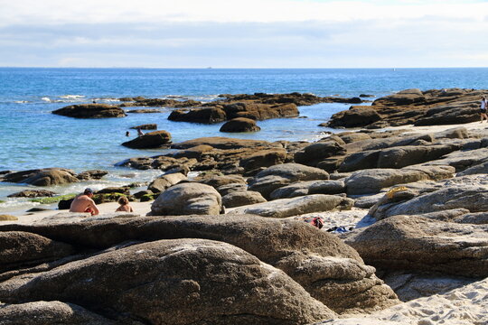 Plage de Kermyl, Beg-Meil &agrave; Fouesnant-les-Gl&eacute;nan en Bretagne
