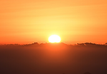 四国愛媛県西条市にある日本百名山「石鎚山冬景色」