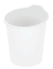 Paper clips box. vector illustration