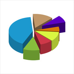 Obraz premium Pie Chart Icon M_2303001