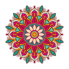 abstract floral ornament mandala background