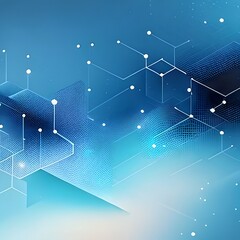 *Abstract futuristic - Molecules technology with polygonal shapes on dark blue background. Illustration Vector design digital technology 