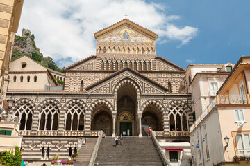 Naklejka na ściany i meble Amalfi, Salerno. Duomo • Cattedrale di Sant'Andrea 