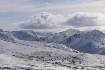 snowdonia, carneddau winter wales