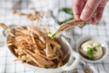 The best side dish, dried pollack