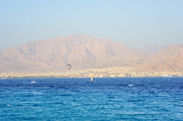 Obraz premium Summer holidays in Israel - Red Sea, Gulf of Eilat