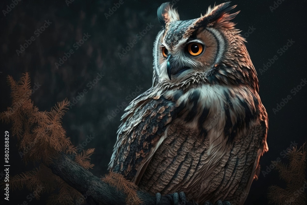 Poster owl. generative ai