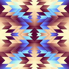Geometric abstract triangles pattern. Seamless vector image.