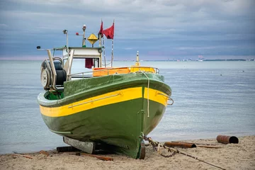 Foto auf Acrylglas Die Ostsee, Sopot, Polen Fishing boat on the Baltic Sea