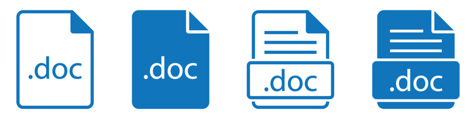 Document format file icon. Document text icon, Vector Illustration