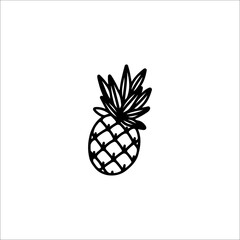 vector illustration of pineapple fruit