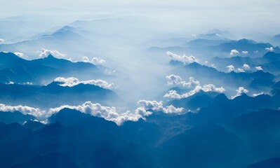 blue sky with clouds