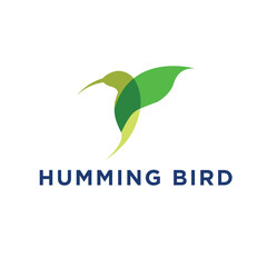 humming bird logo creative design template