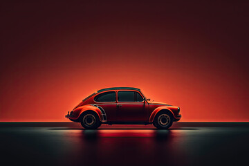Obraz na płótnie Canvas Car Background with empty copy space for text - Vehicle Wallpapers Series - Automobile Backdrop with copy space created with Generative AI technology