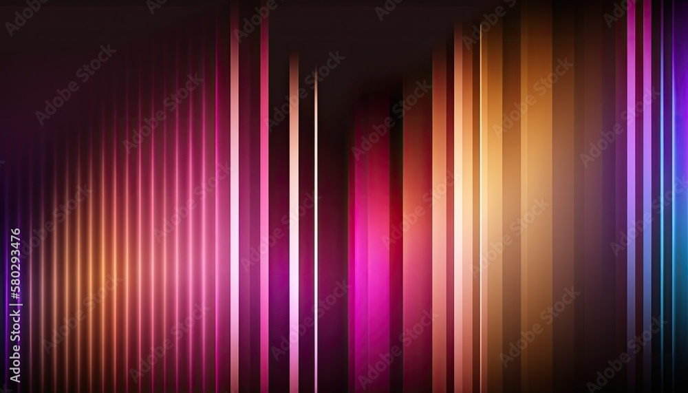 Poster multicolored colorful glowing shining abstract image on a dark backdrop background. generative ai il