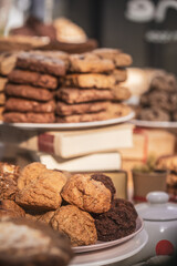 Scones and pastries served on plates