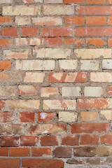 Background of old brick wall pattern texture.
