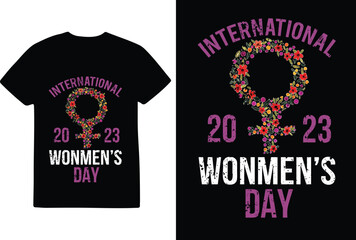 Obraz premium International women's day t-shirt design