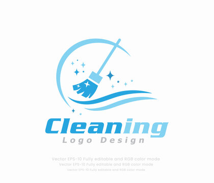 Cleaning logo or cleaner logo