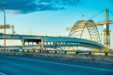 Burnside Bridge in Portland, Oregon.