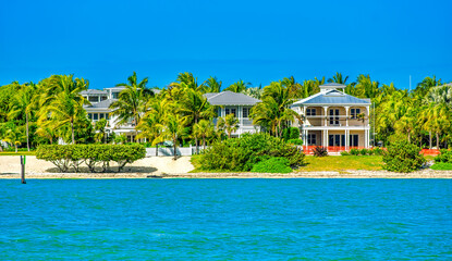 Beautiful homes of Key West, Florida - obrazy, fototapety, plakaty