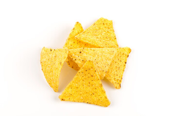 Fototapeta premium Salted corn snack nachos chips