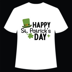 Happy St. Patrick's day Happy St Patrick's day shirt print template, St Patrick's design, typography design for Irish day, women day, lucky clover, Irish gift