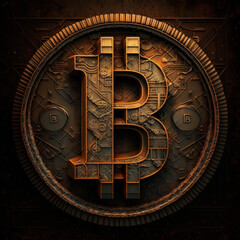Bitcoin Logo Design: Modern Representation of Cryptocurrency and Blockchain