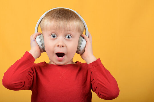 Little Child With Headphones