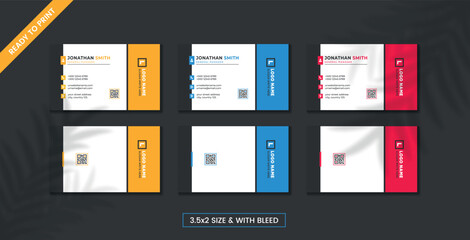 Corporate Business Card Design Template.