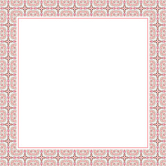 Elegant frame in Victorian style. Ornate element for design in Eastern style, place for text. Floral golden border. Lace illustration for invitations and greeting cards.