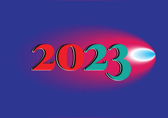 new year 2023 vector art